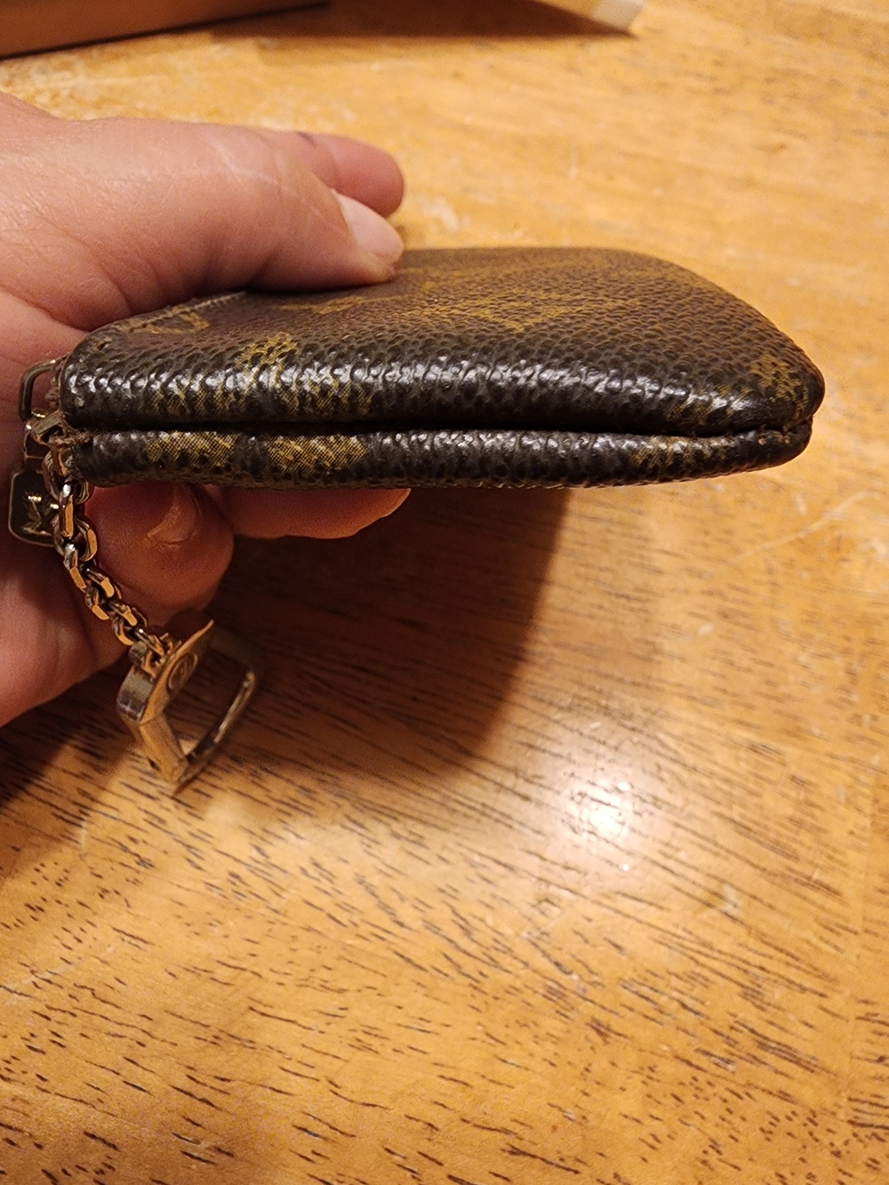 Louis Vuitton Monogram Key Pouch in Brown with Silver-Tone Hardware - Picture 12 of 15